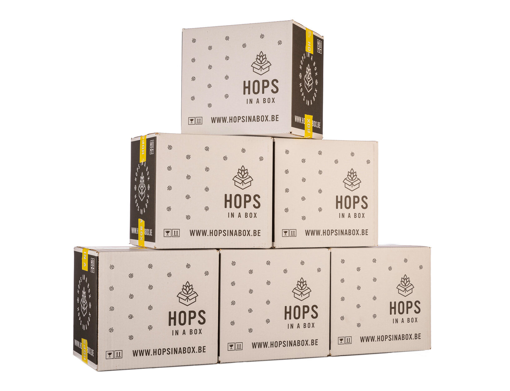Hops in a box bierpakket stapel