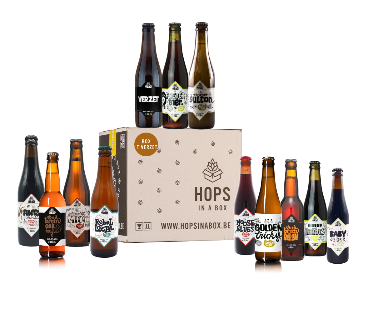 Hops in a box biergeschenk biercadeau verzet bier biercadeau boxdeicated box